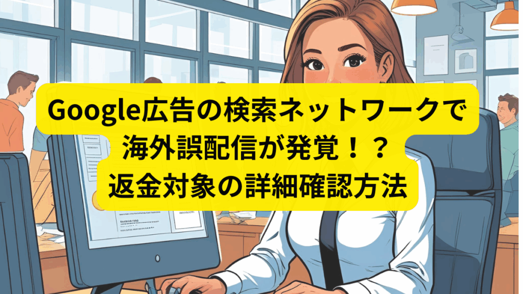 Google広告の検索ネットワークで海外誤配信が発覚！？返金対象の詳細確認方法